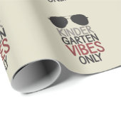 Alleen Kindergarten Vibes Terug naar school Cadeaupapier (Rol Hoek)