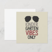 Alleen Kindergarten Vibes Terug naar school Kaart (Voorkant / Achterkant)