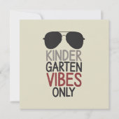 Alleen Kindergarten Vibes Terug naar school Kaart (Voorkant)