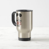 Alleen Kindergarten Vibes Terug naar school Reisbeker (Voorkant links)