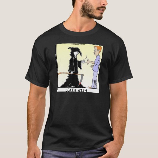 Alleen kippen vrezen de lul. t-shirt (Voorkant)