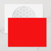 ALLEEN KLEUR - brandrood Briefkaart (Voorkant / Achterkant)