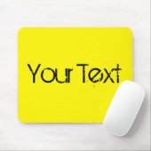 ALLEEN KLEUR/citroen + jouw tekst Muismat (Met muis)