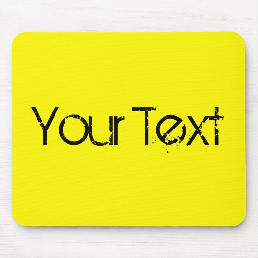 ALLEEN KLEUR/citroen + jouw tekst Muismat (Voorkant)