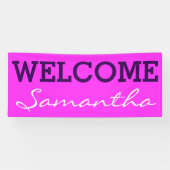 Alleen kleur en woorden + uw ideeën spandoek (Horizontaal)