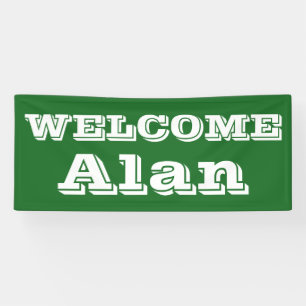 Alleen kleur en woorden + uw ideeën spandoek