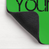 ALLEEN KLEUR/gras groen + jouw tekst Muismat (Hoek)