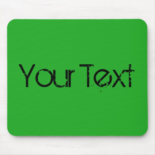 ALLEEN KLEUR/gras groen + jouw tekst Muismat (Voorkant)