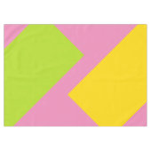 ALLEEN KLEUR groen geel patroon + uw rug. Tafelkleed (Voorkant (Horizontaal))
