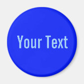 ALLEEN KLEUR / koningsblauw + jouw tekst Magneet (Voorkant)