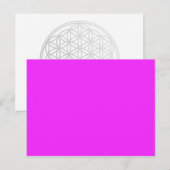 ALLEEN KLEUR - roze Briefkaart (Voorkant / Achterkant)