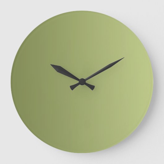 ALLEEN KLEUR verlopen - olijfgroen Grote Klok (Voorkant)