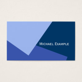 Alleen Kleurachtergrond - blauw + uw ideeën Visitekaartje