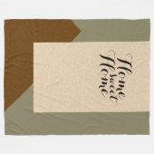 Alleen Kleurachtergrond - bruin beige + uw ideeën Fleece Deken (Voorkant (Horizontaal))