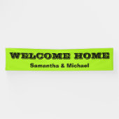 Alleen Kleurachtergrond - Groen voorjaar + uw idee Spandoek (Horizontaal)