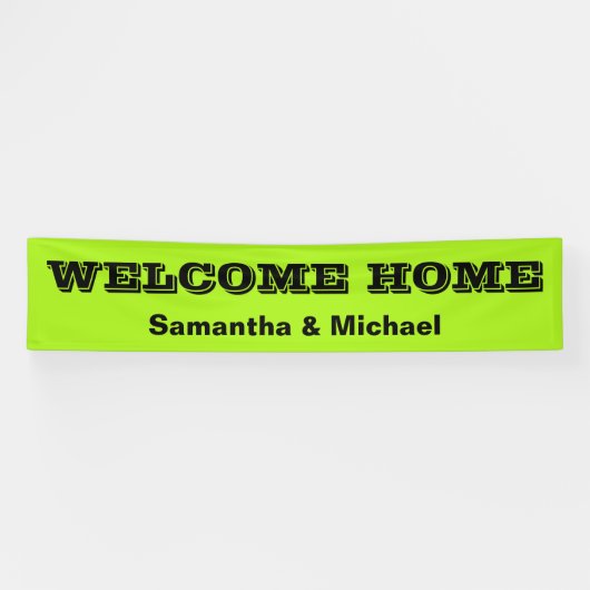 Alleen Kleurachtergrond - Groen voorjaar + uw idee Spandoek (Horizontaal)