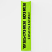 Alleen Kleurachtergrond - Groen voorjaar + uw idee Spandoek (Verticaal)