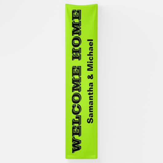 Alleen Kleurachtergrond - Groen voorjaar + uw idee Spandoek (Verticaal)