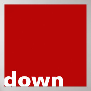 Alleen Kleurachtergrond - rood + uw ideeën Poster