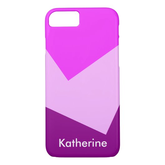 Alleen Kleurachtergrond - roze magenta + uw ideeën Case-Mate iPhone Case (Achterkant)
