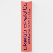 Alleen Kleurachtergrond - zalm + uw ideeën Spandoek (Verticaal)