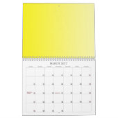 Alleen Kleurachtergrondkalender - citroengradiënte Kalender (Mar 2027)