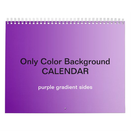 Alleen Kleurachtergrondkalender - Paarse verlopen Kalender (Hoes)