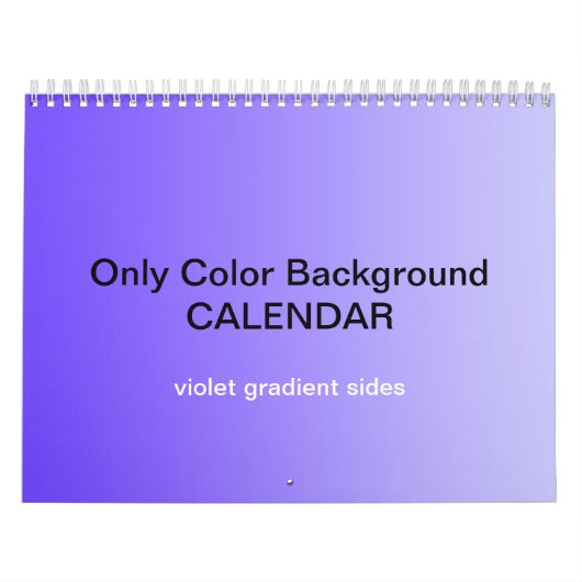 Alleen Kleurachtergrondkalender - Violet Gradiënte Kalender (Hoes)
