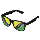 Alleen kleuren citroengeel en grasgroen + uw idee retro zonnebril (Gekanteld)