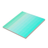 Alleen kleuren Zee groene ombre Tegeltje (Zijkant)