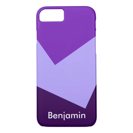 Alleen kleurenachtergrond - violet paars + uw idee Case-Mate iPhone case (Achterkant)