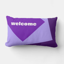 Alleen kleurenachtergrond - violet paars + uw idee kussen