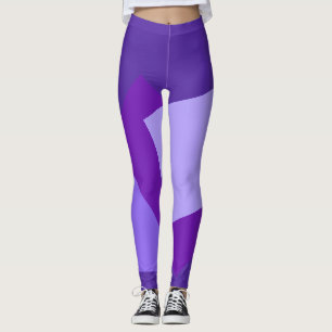 Alleen kleurenachtergrond - violet paars + uw idee leggings