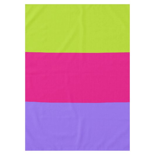 ALLEEN KLEURENpatroon + uw achtergrond Tafelkleed (Voorkant)