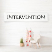 Alleen kleurenwit en woorden + uw ideeën spandoek (Insitu)