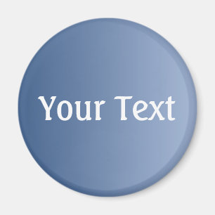 ALLEEN KLEURKLEUREN, blauw + jouw tekst Magneet