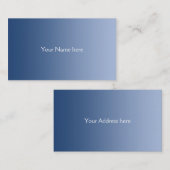 ALLEEN KLEURKLEUREN - blauw Visitekaartje (Voorkant / Achterkant)