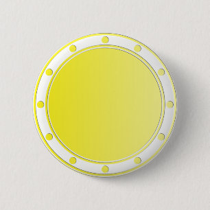 ALLEEN KLEURKLEUREN - gele citroen + ringen en sti Ronde Button 5,7 Cm