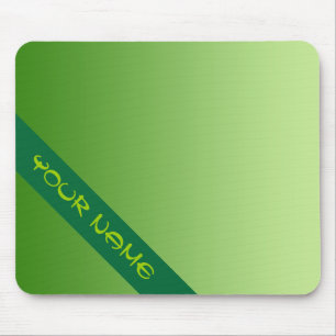 ALLEEN KLEURKLEUREN - groen + jouw naam Muismat