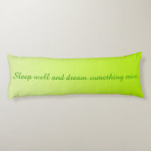 ALLEEN KLEURKLEUREN - lente + jouw tekst Lichaamskussen (Achterkant)