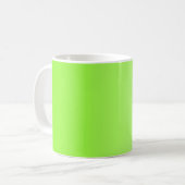 ALLEEN KLEURKLEUREN - neongroen Koffiemok (Voorkant links)