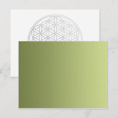 ALLEEN KLEURKLEUREN - olijfgroen Briefkaart (Voorkant / Achterkant)