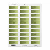 ALLEEN KLEURKLEUREN - olijfgroen Etiket (Full Sheet)