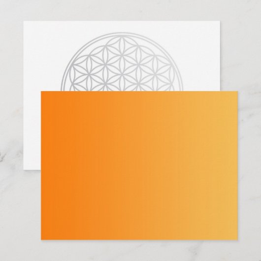 ALLEEN KLEURKLEUREN - ORANJE BRIEFKAART (Voorkant / Achterkant)