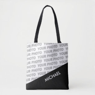 ALLEEN KLEURRECHTHOEKEN - zwart + uw ideeën Tote Bag