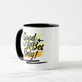 Alleen kleurrijke koffie voor goede virussen mok (Voorkant links)