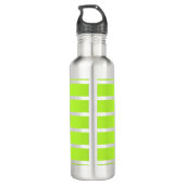 ALLEEN KLEURSTRIPEN - lentegroen + uw rug. Waterfles (Achterkant)