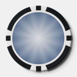 Alleen kleurverlopen Sterren - blauw Poker Chips