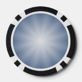 Alleen kleurverlopen Sterren - blauw Poker Chips (Achterkant)