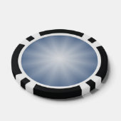 Alleen kleurverlopen Sterren - blauw Poker Chips (Enkel)